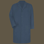 Unisex Extended Sizes Button Front Lab Coat