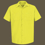 Men's Tall Enhanced Visibility Short Sleeve Work Shirt