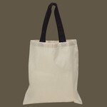 Contrast-Color Handle Tote