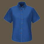 Women's Extended Sizes Poplin Dress Shirt