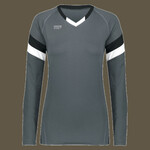 Girls TruHit Tri-Color Long Sleeve Jersey