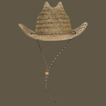 OTTO CAP Straw Cowboy Hat w/Adjustable Cord