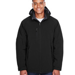 Glacier Insulated Three-Layer Fleece Soft Shell Hood Jacket with Detachable Hood