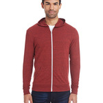 Triblend Full-Zip Light Hooded Sweatshirt