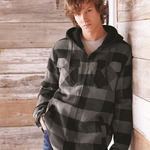 Men's Quilted Flannel Hooded Jacket